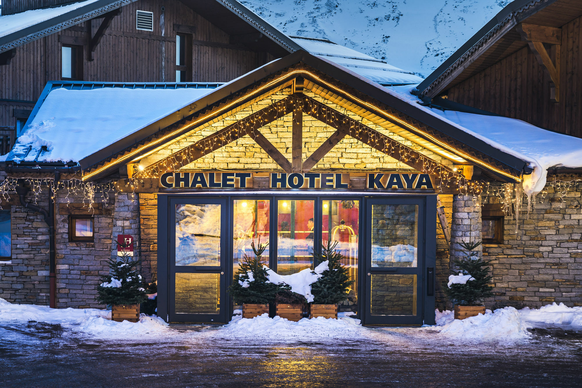 Chalet Hotel Kaya Saint-Martin-de-Belleville Exterior photo